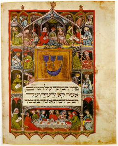Passover Haggada, Written and decorated in Germany, 14th century Hebew Wikipedia