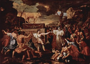 The Adoration of the Golden Calf - Nicolas Poussin 