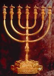 The Menorah made from a sing piece of gold